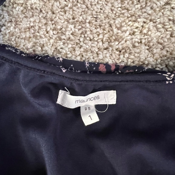 Maurices, cold shoulder elastic waist dress, size 1. - Picture 2 of 2